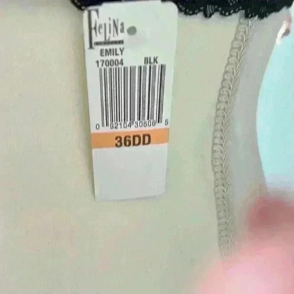 Celina NWT  black convertible strapless bra size 36DD - Picture 2 of 5